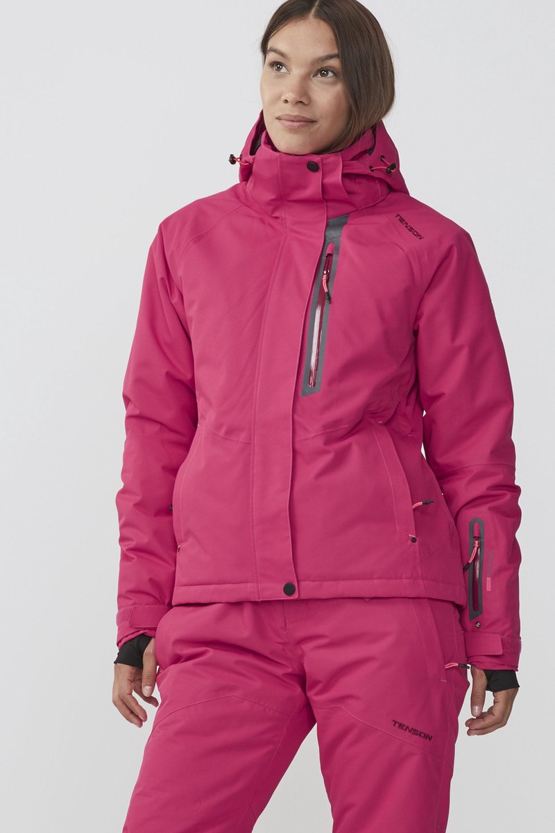 Tenson Ran Outdoorjas Dames Cerise Roze
