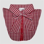 COLLAR RED SQUARE BOW S/M - LAST STOCK AVAILABLE