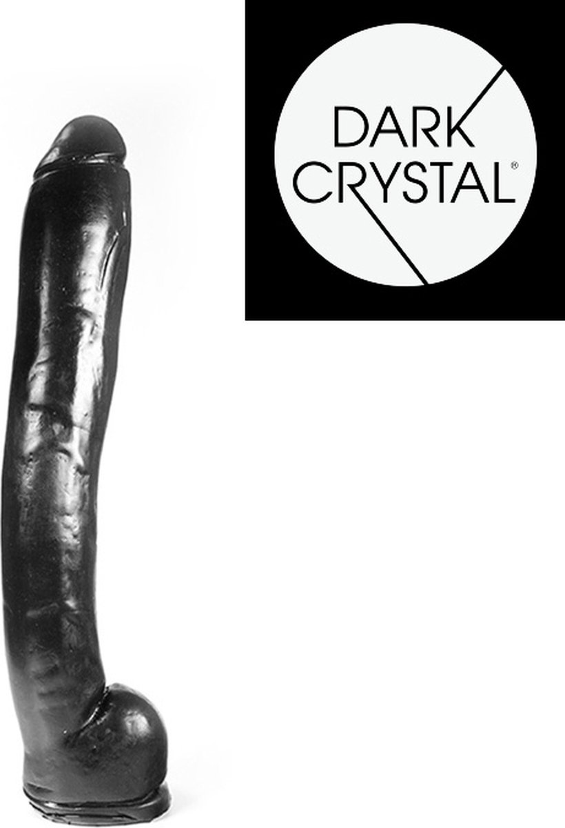 Goedkoopste Dark Crystal XXL Dildo 37,5 x 6 cm - zwart