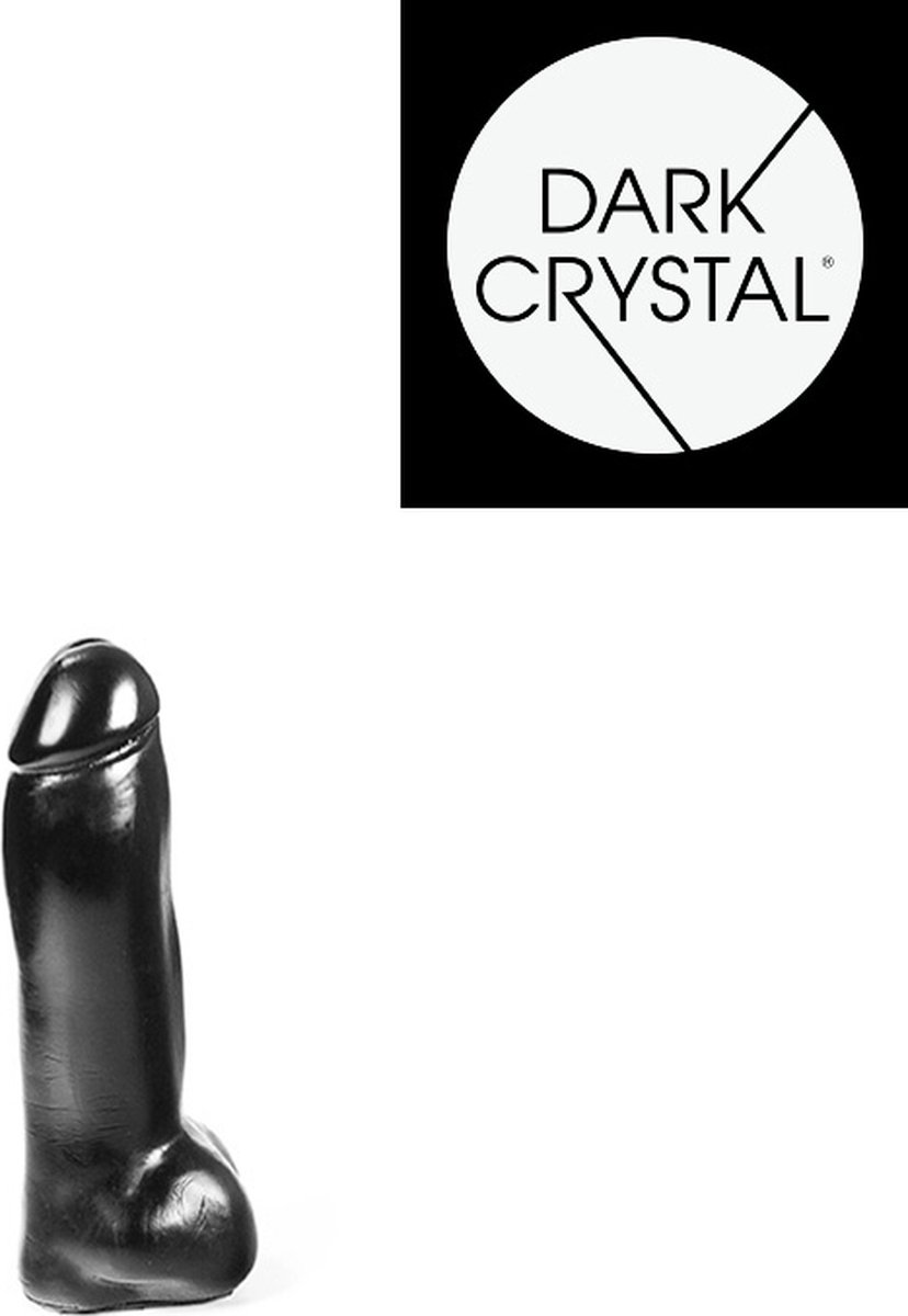 Goedkoopste Dark Crystal Dildo 21,5 x 6,3 cm - zwart