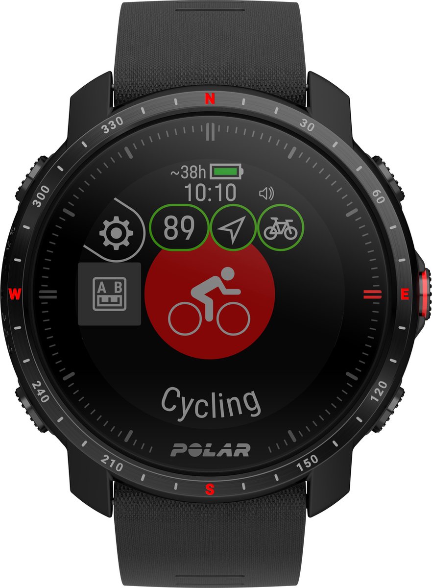 Polar Grit X Pro Premium Outdoor Multisporthorloge  GPS  - Zwart