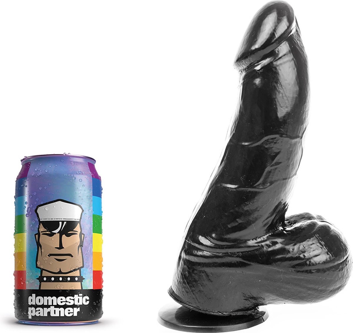 Goedkoopste Domestic Partner - Dildo Grenadier - Medium - Zwart