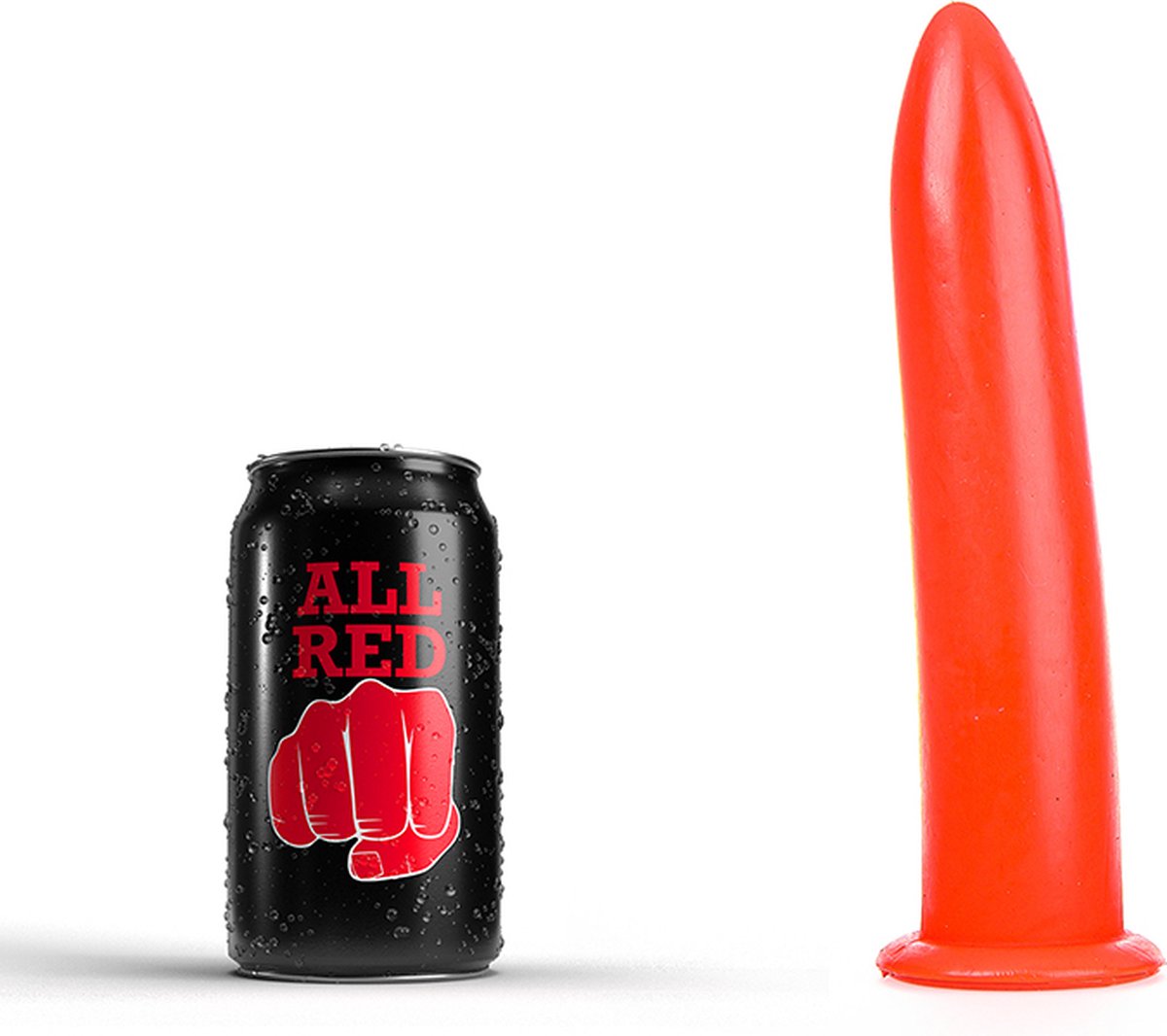 Goedkoopste All Red Dildo 19 x 3,5 cm - rood