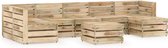 vidaXL 8-delige Loungeset geïmpregneerd grenenhout