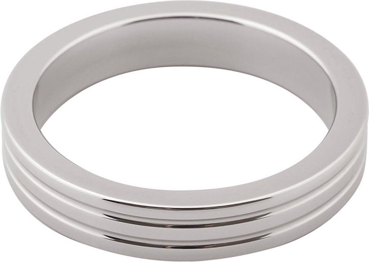 Goedkoopste Cockring met groeven RVS 10 mm Ø 45 mm