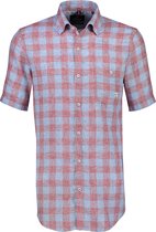 Lerros Overhemd Gemeleerd Geruit Overhemd 2132467 345 Mannen Maat - XXL