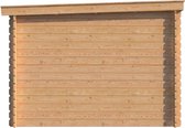 Houten overkapping lessenaars dak 250 x 300cm