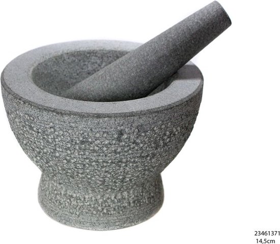 Inno Cuisino Vijzel en stamper, 18 cm - Van Berkum Koken & Tafelen