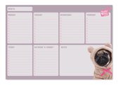Studio Pets Weekplanner Honden 21 X 29,7 Cm A4 Roze 54 Vellen