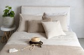 Passion for Linen | Dekbedovertrek Jolie naturel | incl. 2 kussenslopen | 260-240 cm + (2) 60-70 cm | Katoen & linnen in stonewashed look natural
