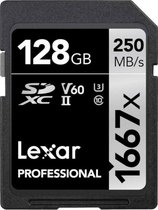 Bol.com Lexar SDXC Professional UHS-II 1667x 128GB V60 aanbieding