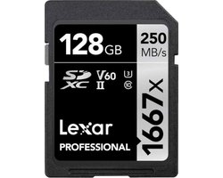 Lexar SDXC Professional UHS-II 1667x 128GB V60