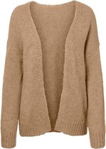 Vero Moda Vest Vmdarya Ls Open Cardigan Rep 10253220 Tan Dames Maat - S