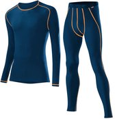 Löffler Thermoset Transtex Heren Polypropyleen/modal Blauw Mt 54