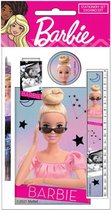 Bol.com Barbie Schrijfset Meisjes Papier/hout Roze/lichtblauw 5-delig aanbieding