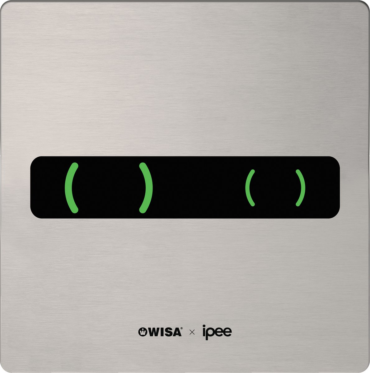 Wisa Ipee bedieningspaneel met infraroodsensor, duo flush, rvs