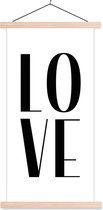 Posterhanger incl. Poster 40x80 cm - Schoolplaat - Spreuken - Love - Quotes - Textielposter - Blanke latten - Vaderdag cadeau - Geschenk - Cadeautje voor hem - Tip - Mannen