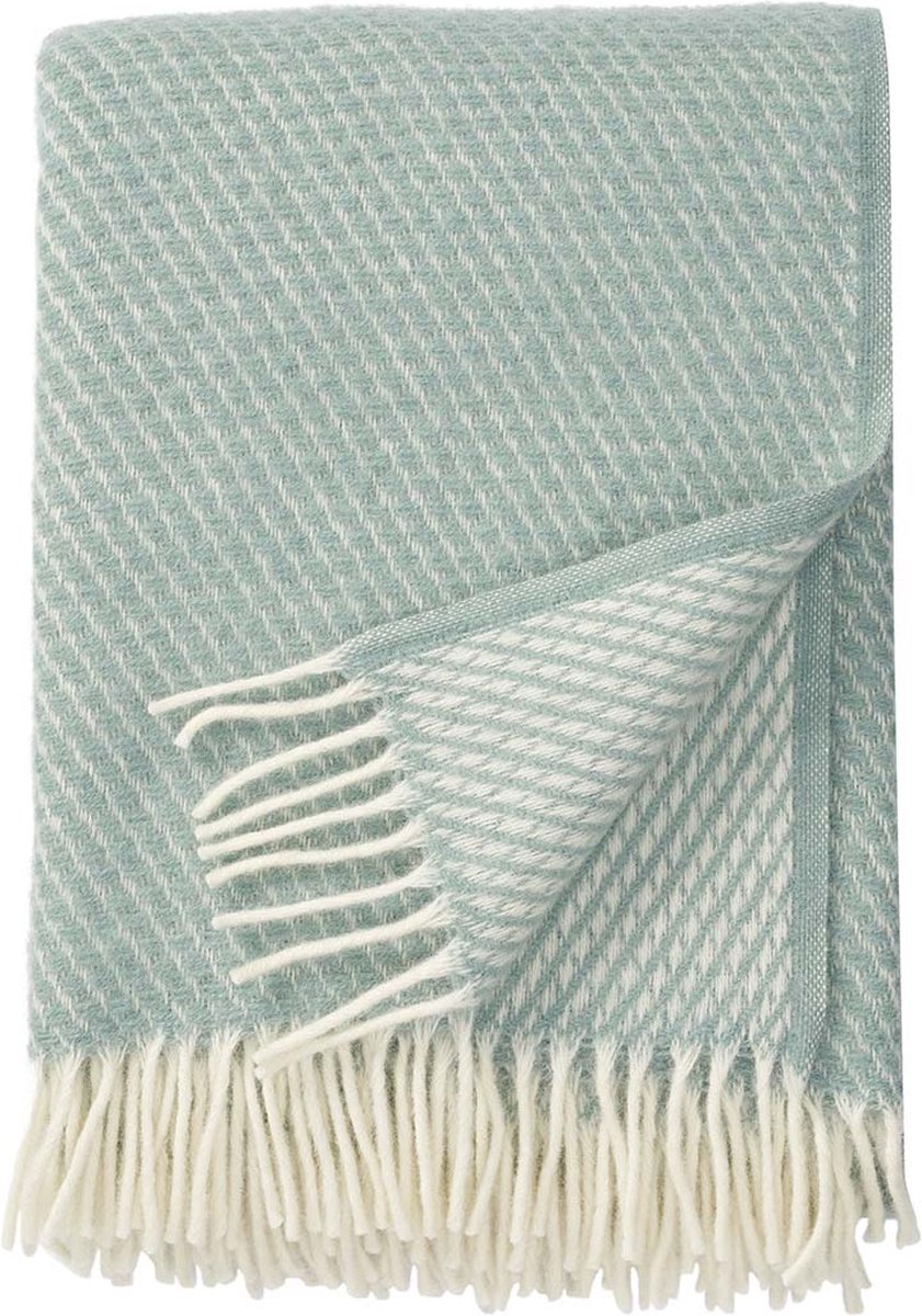 Klippan plaid wol-Velvet duck egg blue- 130x200cm