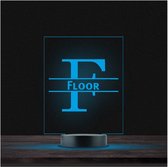Led Lamp Met Naam - RGB 7 Kleuren - Floor