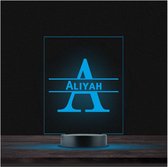 Led Lamp Met Naam - RGB 7 Kleuren - Aliyah