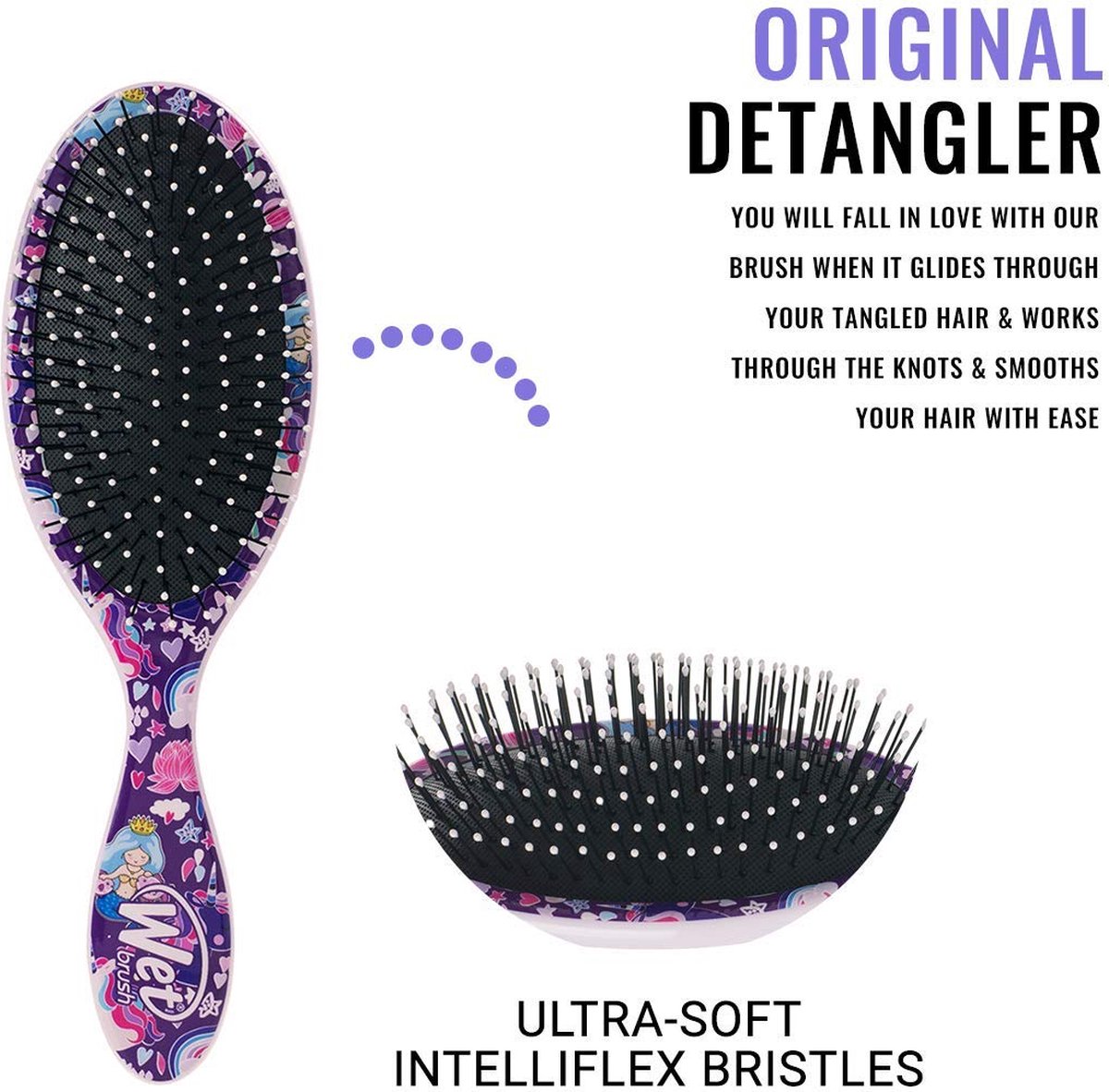 Wet Brush - Original Haarborstel ontklitter - Happy Hair LLama - IntelliFlex