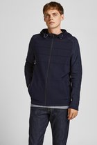 Jack & Jones Vest Jcogrady Knit Zip Hood 12192114 Navy Blazer Mannen Maat - XL