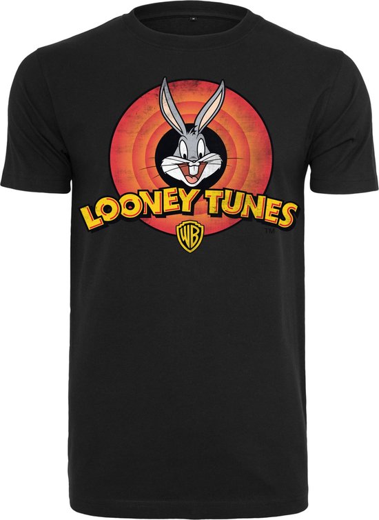 Merchcode Looney Tunes - Looney Tunes Bugs Bunny Logo Heren T-shirt - XL - Zwart