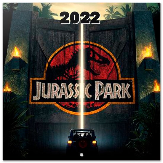 Grupo Erik Wandkalender 2022 Jurassic Park 30 X 30 Cm Grijs