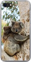 Geschikt voor iPhone 8 hoesje - Koala's - Kind - Boom - Kinderen - Jongetje - Meiden - Siliconen Telefoonhoesje