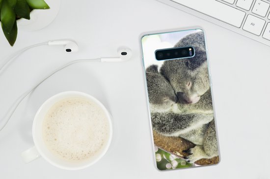 Coque Samsung Galaxy S10 Plus - Koalas - Hug - Animaux - Siliconen - Sinterklaas - Noël - Cadeaux - Cadeaux chaussures