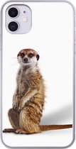 Coque iPhone 11 - Suricate - Animaux - Fourrure - Coque de téléphone en Siliconen