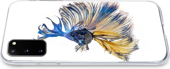 Coque Samsung Galaxy S20 - Poisson - Staart - Blauw - Siliconen - Sinterklaas - Noël - Cadeaux - Chaussures Cadeaux