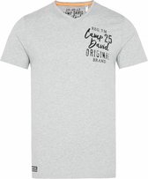 Camp David ® T-shirt met V-hals en print op de rug