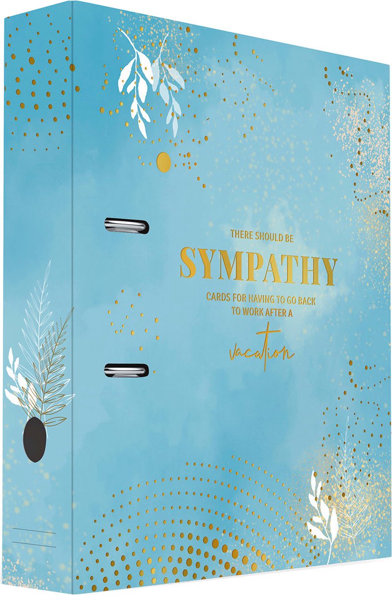 Grupo Erik Ordner Sympathy 2-rings A4 Karton Blauw/goud