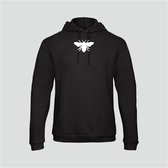 HOODIE WHITE BEE BLACK (S)