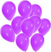 Bellatio Decorations - 50 pièces - violet - 27 cm - hélium ou air - anniversaire / décoration