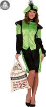 Piet Kostuum | Groene Page Assistent Van De Sint | Vrouw | Maat 42-44 | Sinterklaas | Verkleedkleding