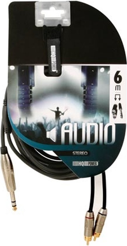 HQ-Power Cable RCA-Jack, 2 X RCA Macho, 2 X Jack 6.35 Mm Masculino, Mono, 5 M, Perfecto Para La Transmisión De Audio. Precios, Baratos, Ofertas, Comprar