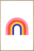 JUNIQE - Poster met kunststof lijst Rainbow -40x60 /Kleurrijk