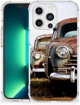 Mobiel Case iPhone 13 Pro Max Telefoon Hoesje met doorzichtige rand Vintage Auto