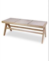 Foot-of-bed Bench DKD Home Decor Natuurlijk Rotan Olmenhout (118 x 42 x 46 cm)