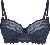 LingaDore - Midnight Niet Voorgevormde BH - maat 85E - Blauw - Dames