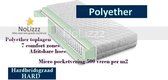 1-Persoons Matras - MICRO POCKET Polyether SG30 7 ZONE 25 CM - Stevig ligcomfort - 90x210/25