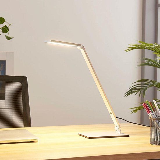 Mannelijkheid vergeven Sophie Lucande - LED bureaulamp- met dimmer - 1licht - aluminium - H: 41 cm -  aluminium -... | bol.com