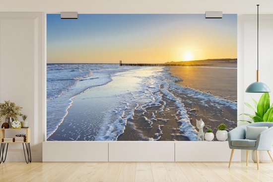 Papier peint Papier peint photo en vinyle - Plage de Domburg largeur 360 cm x hauteur 240 cm - Tirage photo sur papier peint (disponible en 7 tailles)