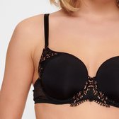 Lingadore – In Love with Embroidery – BH Voorgevormd – 6620-1 – Black - D85/100