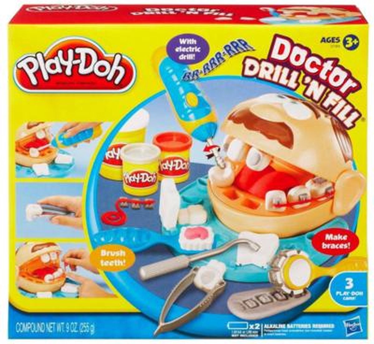 Enfants Petit dentiste Jeu de pâte Set Jouet Docteur Drill And Fill Playset  Playdough Jouet