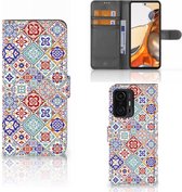 Book Case met foto Xiaomi 11T | 11T Pro GSM Hoesje Tiles Color