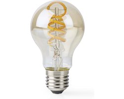 Nedis SmartLife LED Filamentlamp - Wi-Fi - E27 - 360 lm - 4.90 W - Warm tot Koel Wit - 1800 - 6500 - Glas - Android / IOS - Peer - 1 Stuks