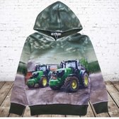 Kinder hoodie met JD Trekkers h131A -s&C-134/140-Hoodie jongens